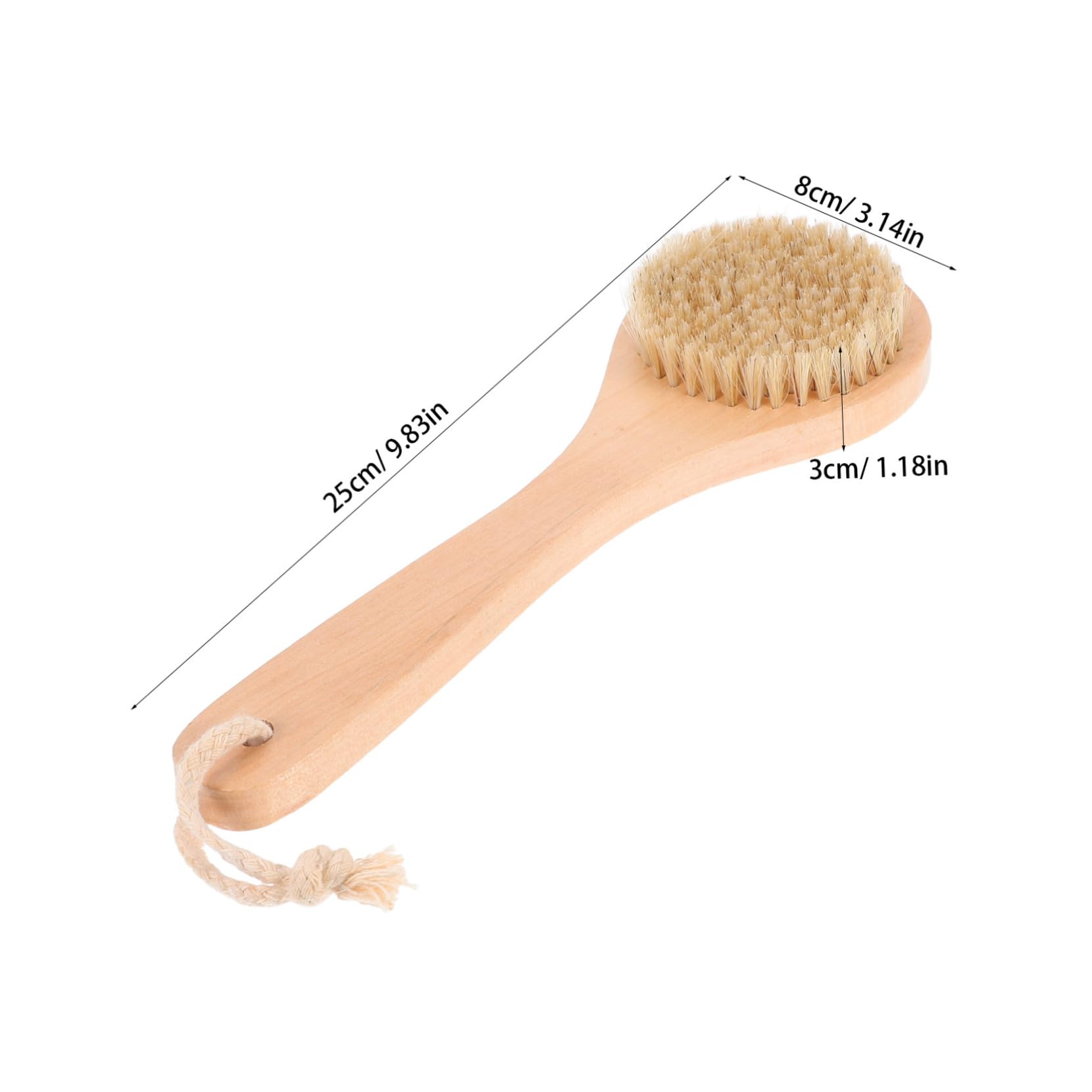 CIYODO Sand Removal Brush Beach Sand Remover Beach Sand Scrub Brush Beach Utility Brush Beach Gear Brush Sand Remover Tool Sand Removal Supplies Sand Cleaning Tools Khaki Pig Bristle