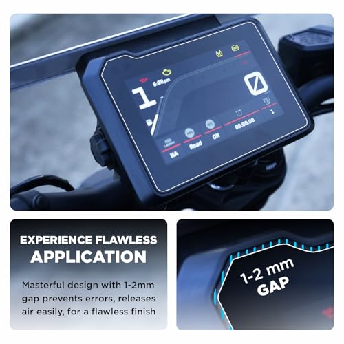 Image of Anti Glare Matte TEMPERED GLASS For KTM 390 | 250 ADVENTURE Color TFT 2024 Facelift || 5 Inch Instrument Console Screen Protector || KtmAdventure Display Guard Accessory 2025