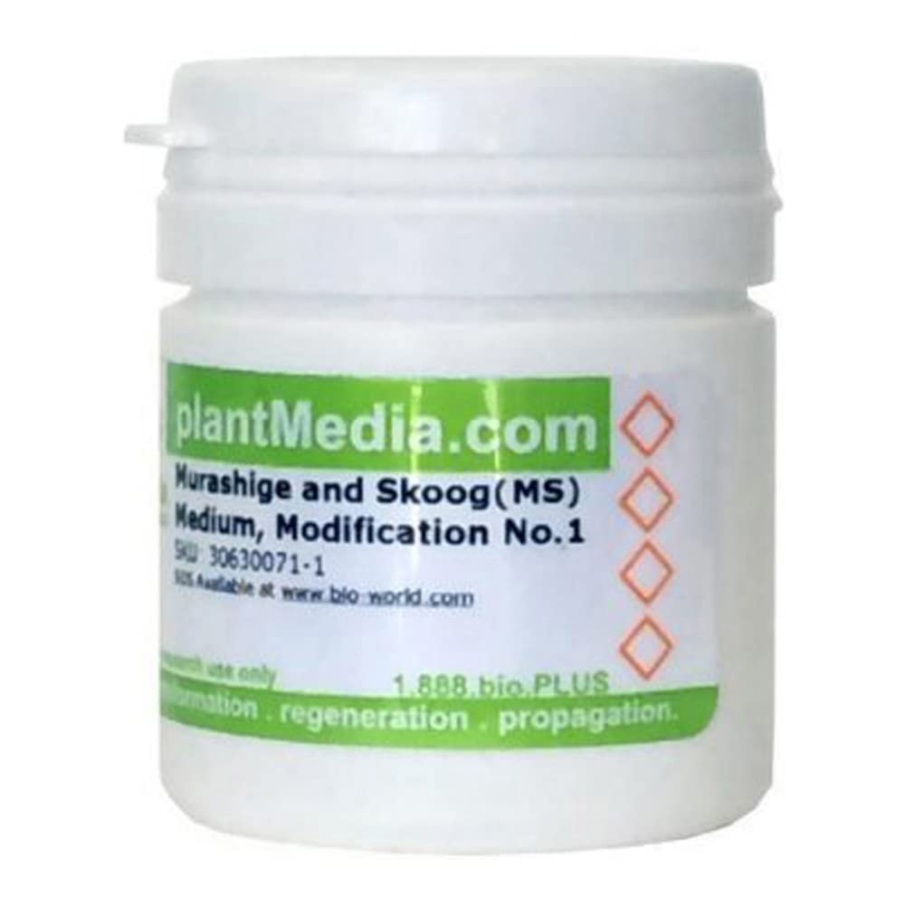 bioWORLD 30630071-3 Murashige and Skoog (MS) Medium, Modification No. 1, 1x25 L