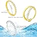 SmileBelle 14K Gold Hinged Titanium Nose Rings Hoop for Women 20G, 316L Surgical Steel Clicker Septum Ring, Hoop Huggie Earring for Upper Lobe Cartilage Helix Piercing Jewelry (8mm-20g)