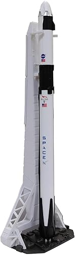 Miniatura 2 de Flmenunu Space X Falcon 9 + Dragon Strongback 1233 Modelo de cohete fundido a troquel