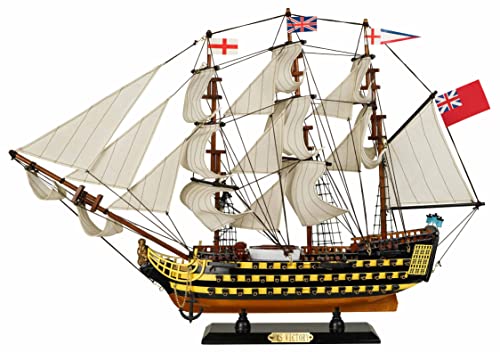 SAILINGSTORY Wooden Model Ship HMS Victory 1/110 Scale Replica Naval Warship Decor