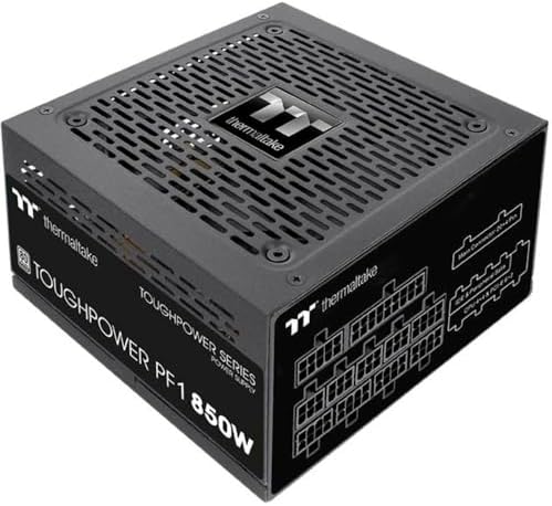 Thermaltake Toughpower PF1 850W | PC ATX Power Supply | 80-Plus Platinum | Fully Modular | Quiet 140 Fan | EU Certified | Black: image 1 of 6