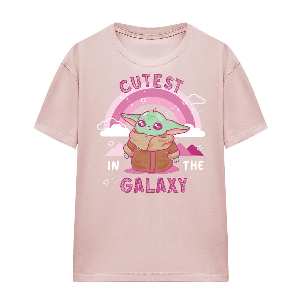 Star Wars Koszulka Kobiety Star Wars Grogu Cutest In The Galaxy Ladies T Shirt, Pink