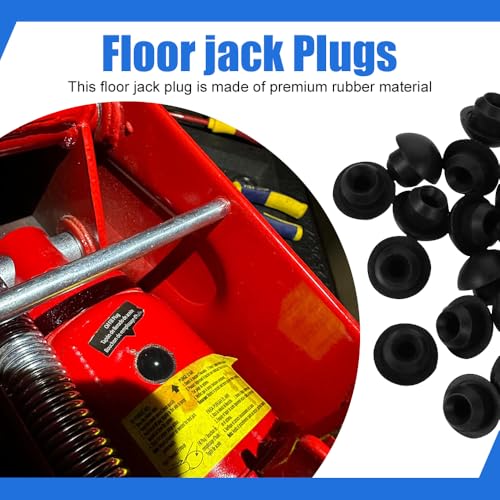 Image of 24PCS Bottle Jack Floor Jack Oil Filler Plug, 8mm Rubber Hydraulic Oil Filler Plug Bung, Universal Replacement Accessories Horizontal Jack Top Pressure Rod for Oil Reservoir Filler Hole (24PCS)
