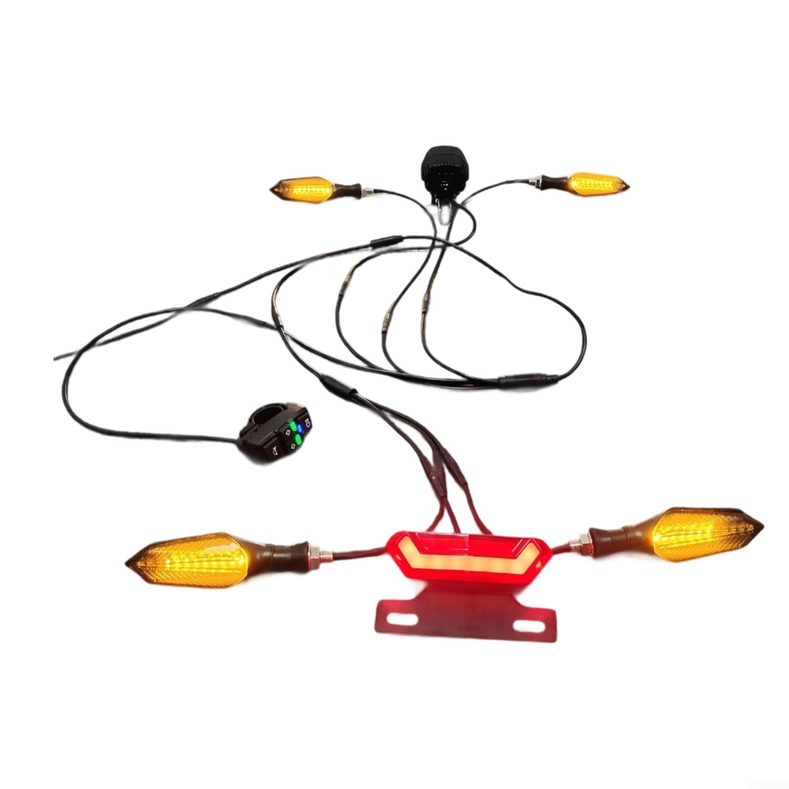 Kit d'éclairage pour vélo électrique BAFANG, clignotants avant et arrière, haute visibilité clignotante pour vélo et tricycle, installation facile 36 V 48 V 52 V