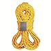 LHQ-HQ Kletterseil Strom Seil Rettungsleine Geschwindigkeit Tropfen Seildurchmesser 9,8/10,5 mm Länge 10-100m Gelb Seile (Größe: 9,8 mm 80m)