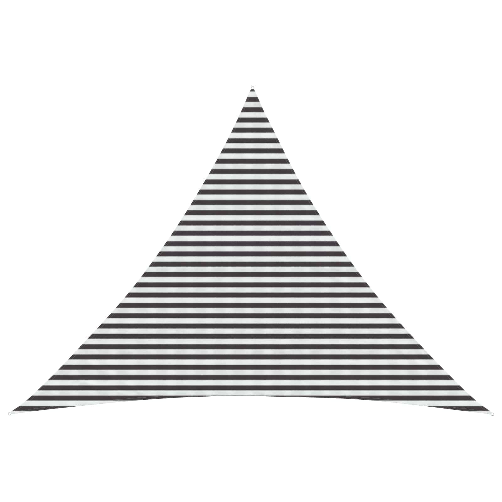 vidaXL Sunshade Sail 5 x 5 x 6 m HDPE Triangular Anthracite and White