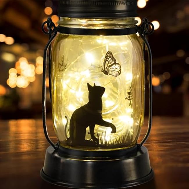 Dog Solar Lanterns Dog Lover Gifts for Women Men Dog Lovers Gifts Hanging Dog Lanterns with Stake for Yard Lawn Garden Decor Waterproof Dog Lights Torches