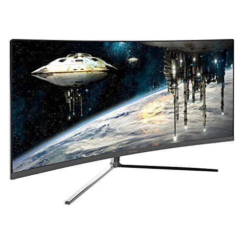 Viotek GN34CB 34-Inch 21:9 Ultrawide Curved QHD Gaming Monitor, 100Hz, FreeSync (Black)