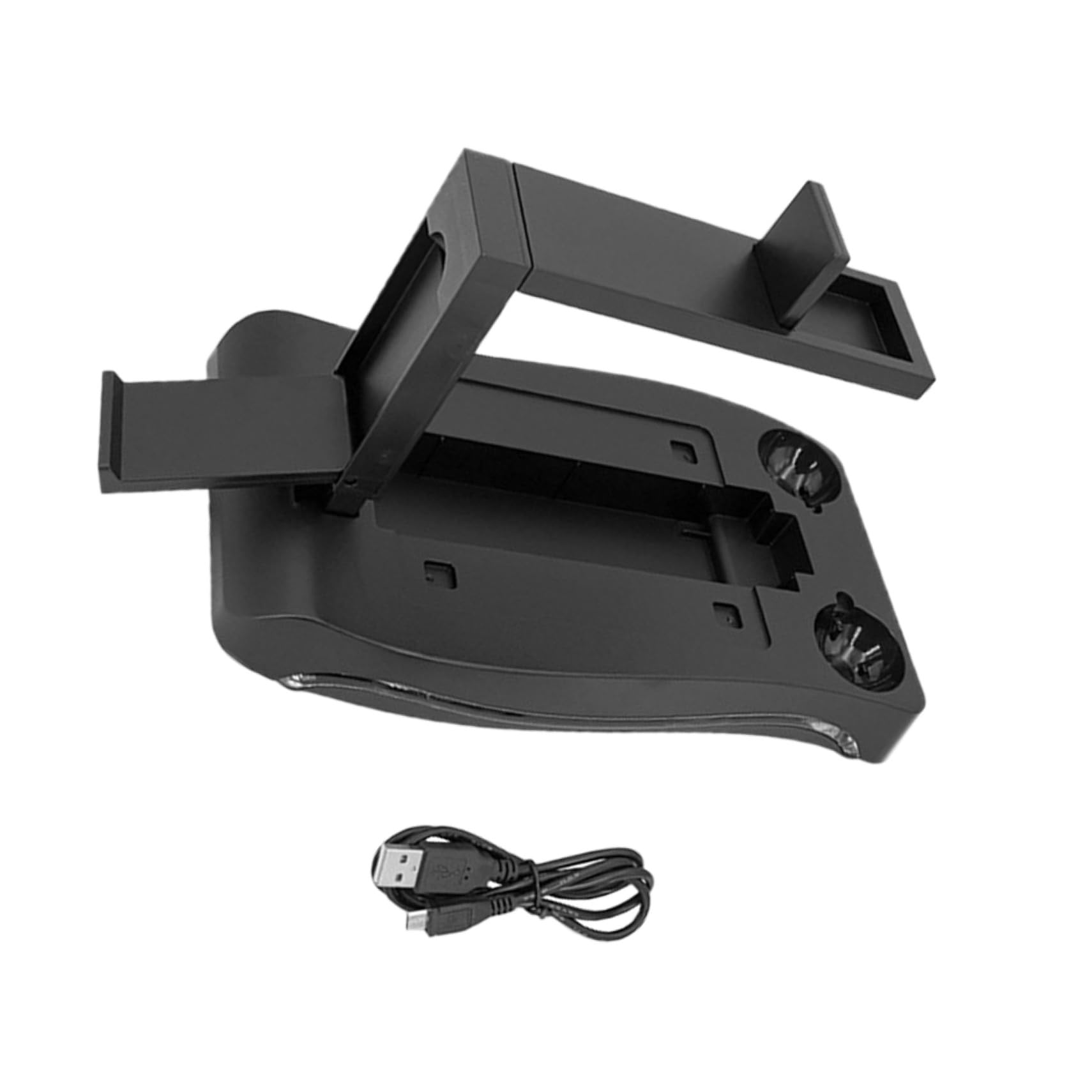 HEMOTON Supporto di Ricarica per Controller Vr, Organizer in Abs Nero, Base Multifunzione per Gaming Stazione Ordinata e Pratico Alloggiamento