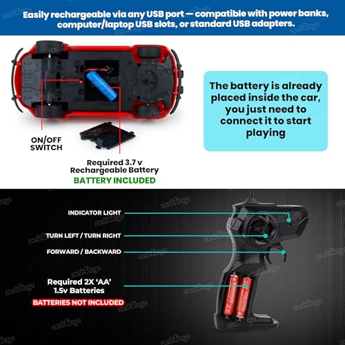 Image of Zest 4 Toyz Remote Control for Kids Retro Refitting Car Toy for Kids Fun Play Activities Indoor & Outdoor Vintage Car Birthday Gift for Girls & Boys