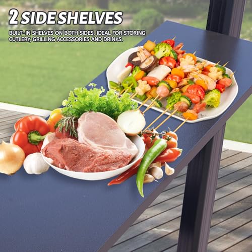 Domi Outdoor Living LGCF1651-BR-EL-US Domi 8×5Ft Hardtop Grill Gazebo thumb #4