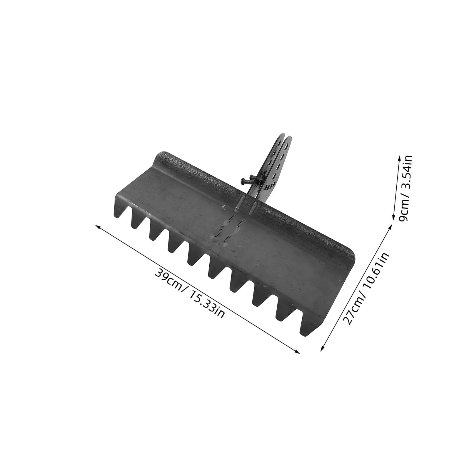 Rastrello Livellatore per Motocoltivatore 40 Cm, Attrezzo da Giardino per Livellamento Terreno, Accessorio per Rastrello Coltivatore, Strumento per Manutenzione Prato e Orto