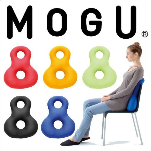 MOGU(モグ) ビーズクッション 背当て 青 バックサポーターエイト (全長約45cm) ロイヤルブルー
