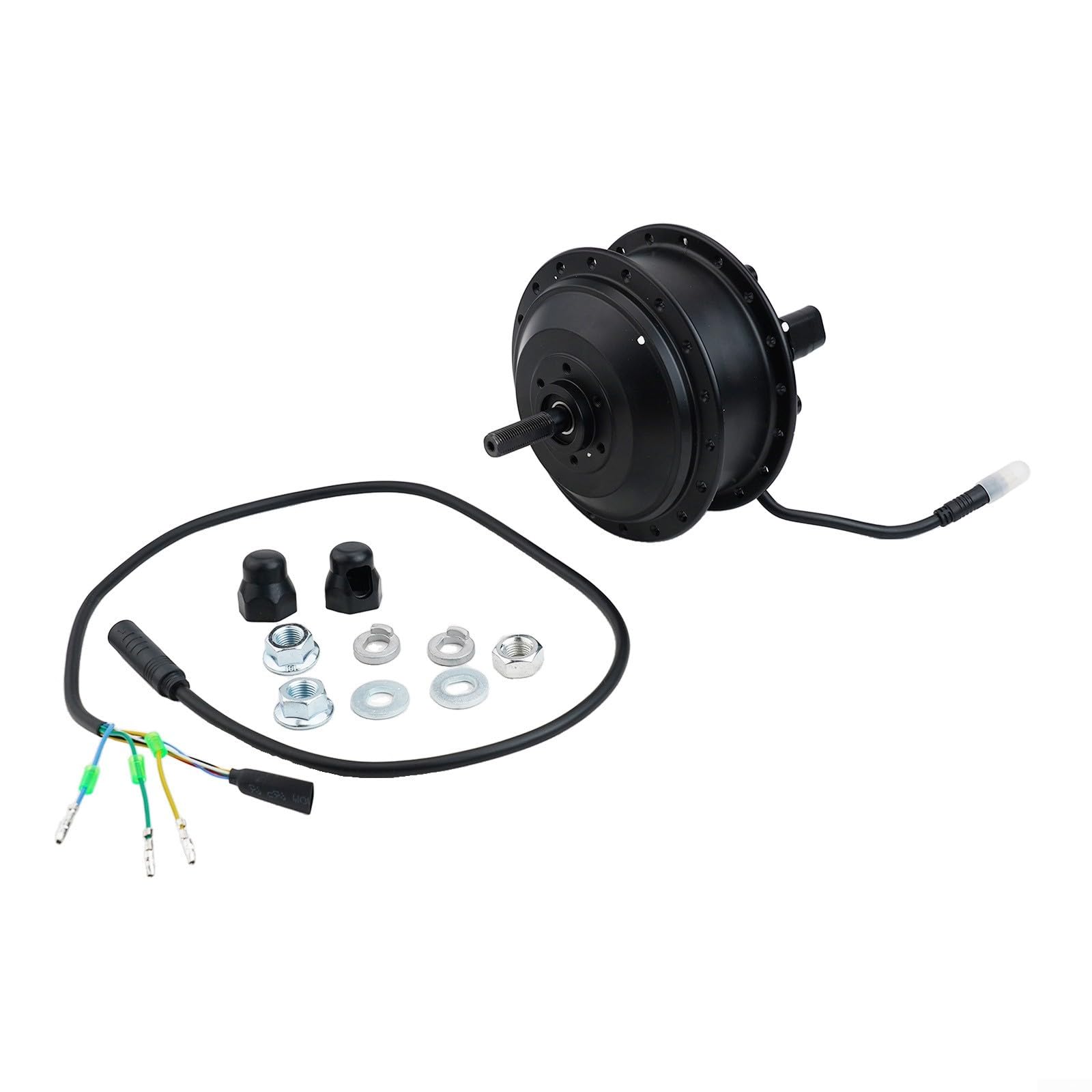 Eawfgtuw 36V 350W Elektrofahrrad-Hinterrad-Nabenmotor-Kit mit 9-poligem Kabel für E-Bike-Umbau 40-74 cm (16-29 Zoll) Räder Kompatibel (48V)
