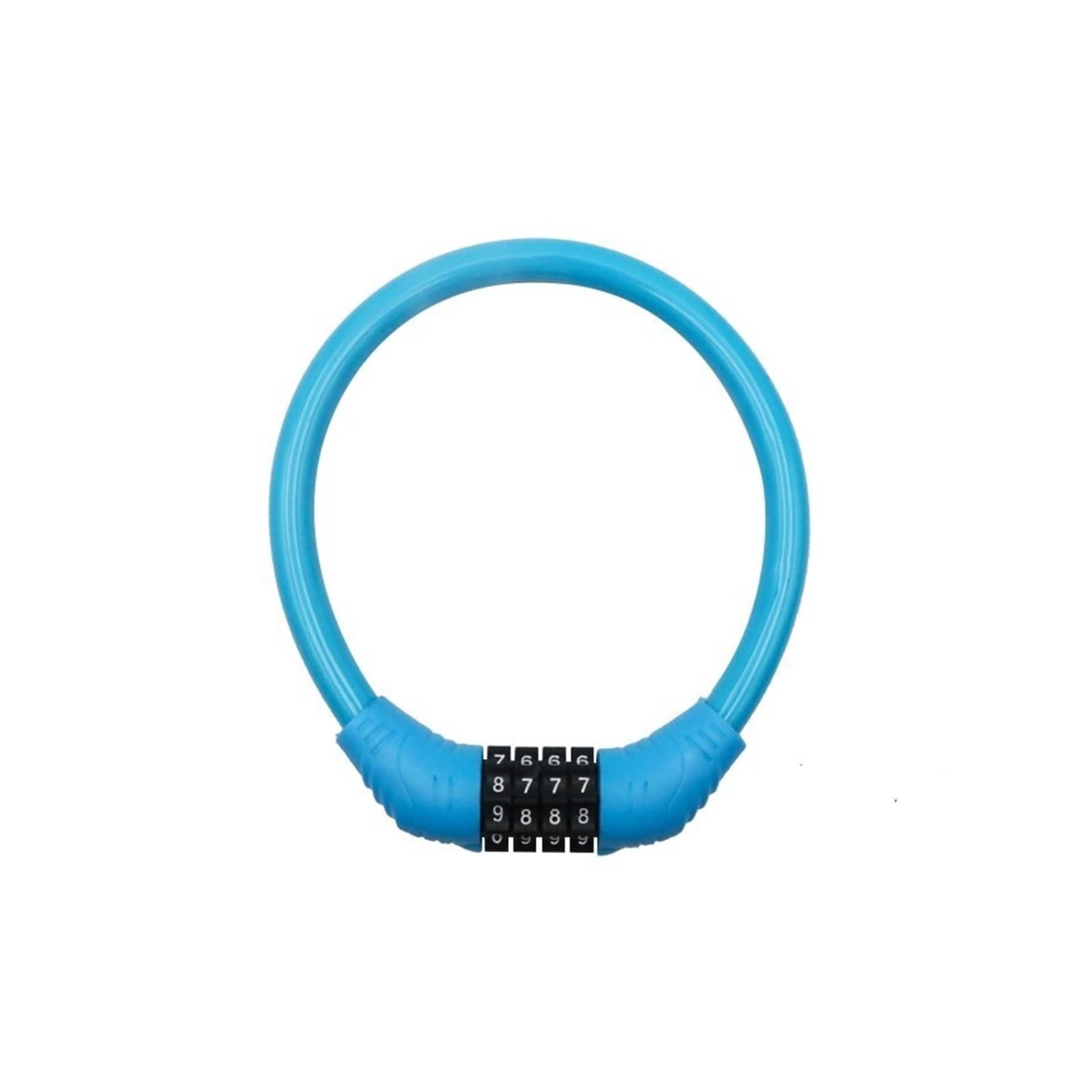 Hxpfvcbhs Blue Bicycle Lock Anti-Theft 4 Digit Password Road Bike Safety Lock Portable Bicycle Number Lock Accessory Combination Padlock(Blue)