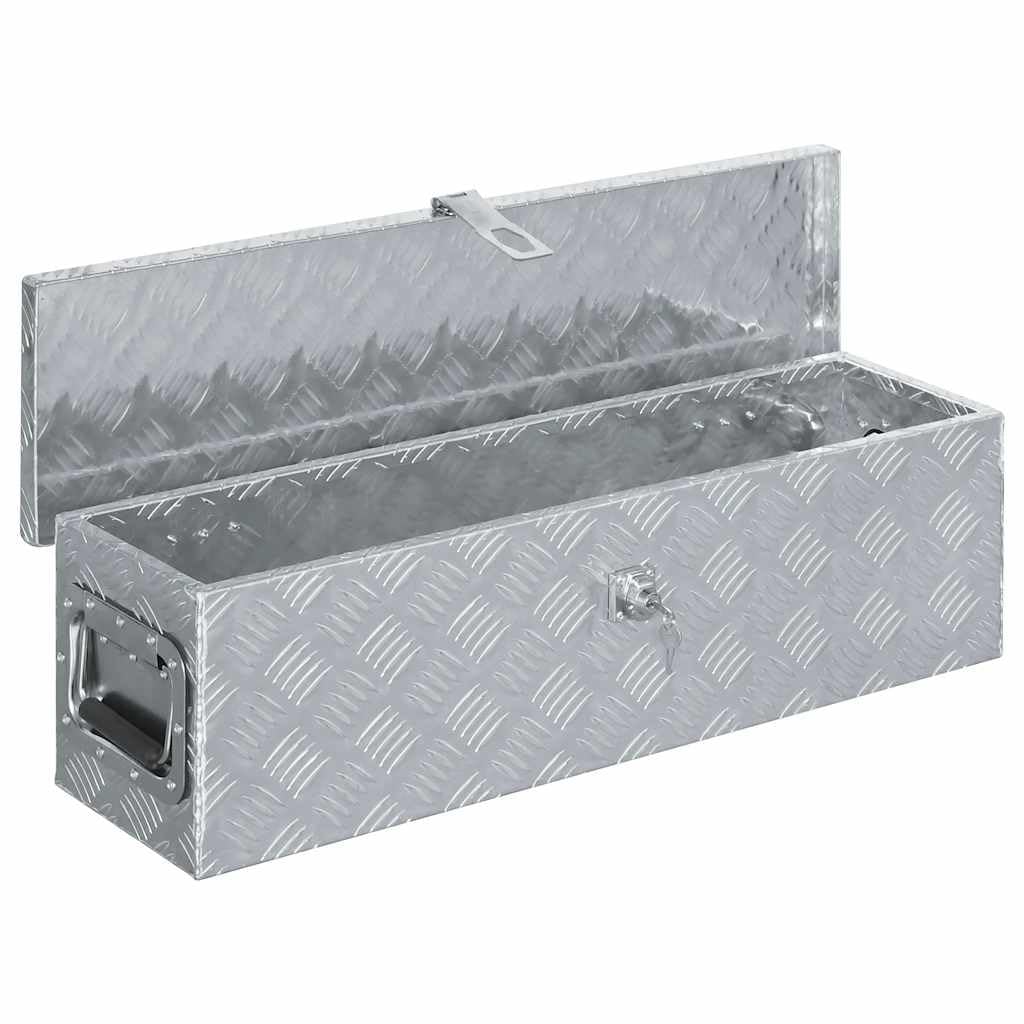 Genérico Caja de Aluminio 80,5x22x22 cm Plateada,Bricolaje,Accesorios de Bricolaje,Organización y Almacenamiento de Herramientas,Cajas de herramientas-142937
