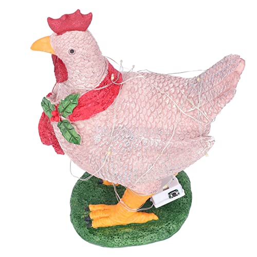 WNUV Ornements de Coq, Ornements de Noël de Coq en résine innovants 3D pour la décoration de Noël pour la décoration de Bureau