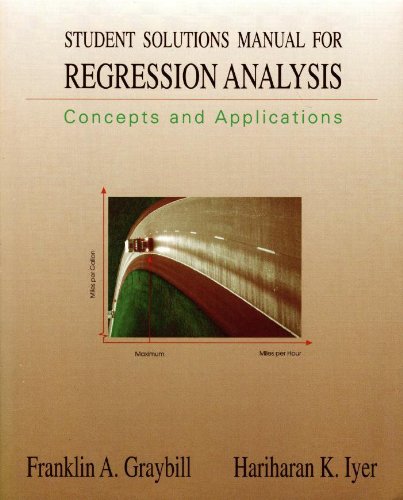 Amazon.com: Student Solutions Manual for Regression Analysis: Concepts ...