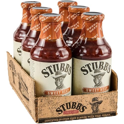 Stubb's Sweet Heat BBQ Sauce, 18 oz (Pack of 6)