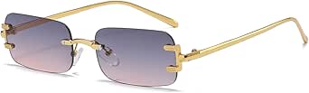 YAMEIZE Gafas De Sol Cuadradas De Cristal Vintage De Gran Tamaño, Con Marco Cuadrado De Moda Con Diamantes De Imitación Para Mujeres Y Hombres, Negro-gris