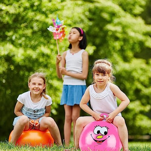 Rhyhorn Hopper Ball, Hopping Toys for Kids, Bouncy Ball with Handle for Boys Girls Aged 3+Inflatable Dinosaur Bounce Hopper Toy with Pump(65 cm) (Pink) - Image 6