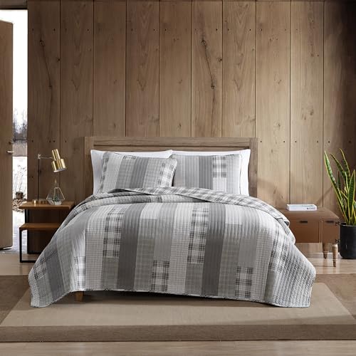 Eddie Bauer - King Quilt Set, Cotton Reversible Bedding with Matching Shams, Home Decor for All...
