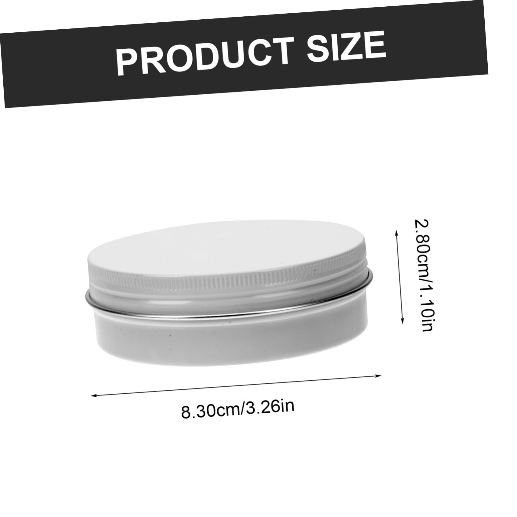 Anneome Barattoli in Alluminio con Coperchio a Vite Bianco da 100ml, 20 Pezzi Contenitori Ricaricabili Facili da Riempire per Maschere Viso e Burri Corpo