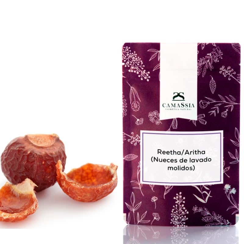 Camassia Reetha/Aritha (Nueces de lavado molidos) | Tensioactivos | Esterilizado al vapor | 100gr
