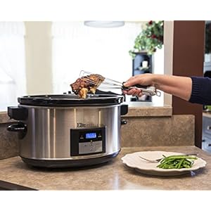 Maxi-Matic Elite Platinum MST-900VXD 8.5-Quart Stainless Steel Programmable Slow Cooker w/Locking Lid, Black Maxi Matic Elite Platinum MST 900VXD 85 Quart Stainless Steel Programmable Slow Cooker wLocking Lid Black