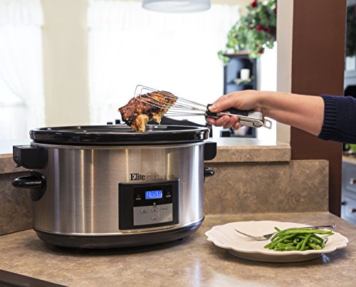 Maxi-Matic-Elite-Platinum-MST-900VXD-85-Quart-Stainless-Steel-Programmable-Slow-Cooker-wLocking-Lid-Black Maxi Matic Elite Platinum MST 900VXD 85 Quart Stainless Steel Programmable Slow Cooker wLocking Lid Black