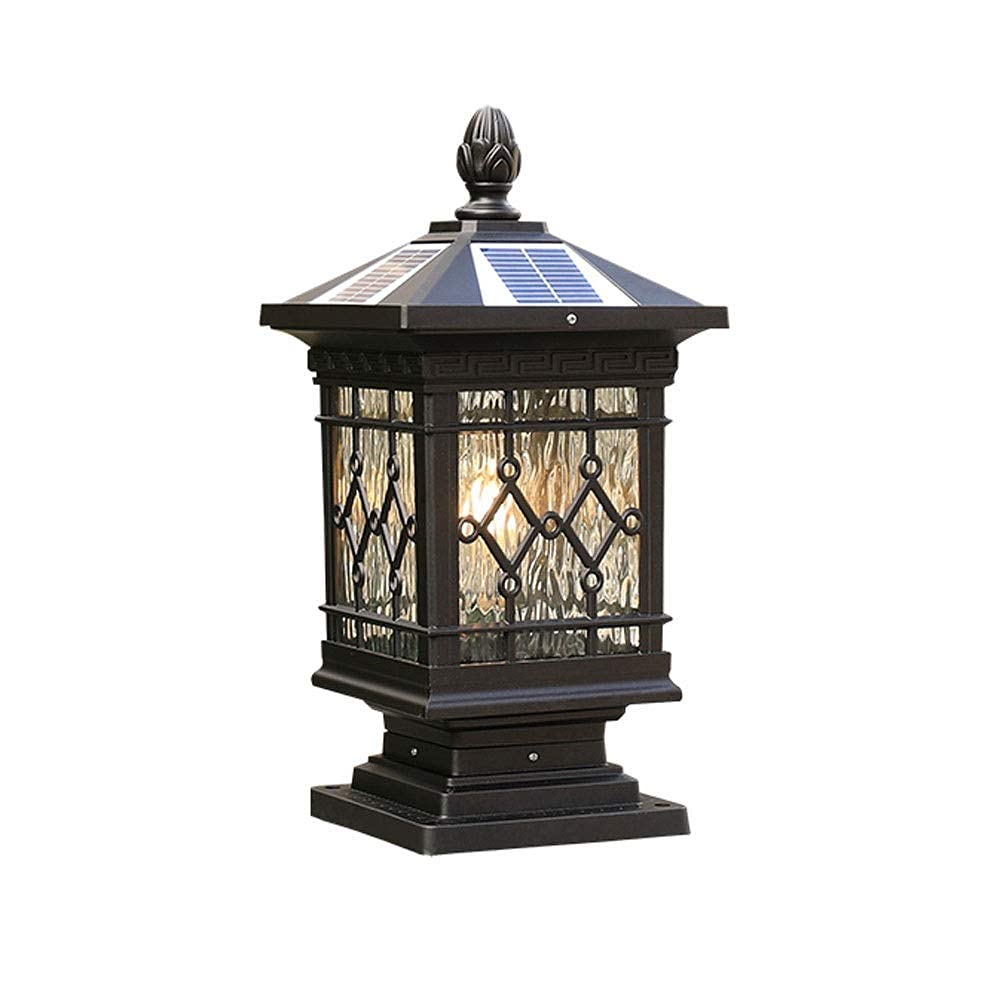 GTHTUHFD Lamp Post Light Fixture Retro Industrial Style Courtyard Lights Villa Porch Outdoor Landscape Street Lanterncommunity Energy,A-M