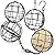 Zeqeey Small Metal Hanging Bird Feeder Suet Fat Ball Holder for Feeding Outdoor Garden Outside Wildlife Little Birds Finch Dunnock Sparrow Robin, 4Pcs Black
