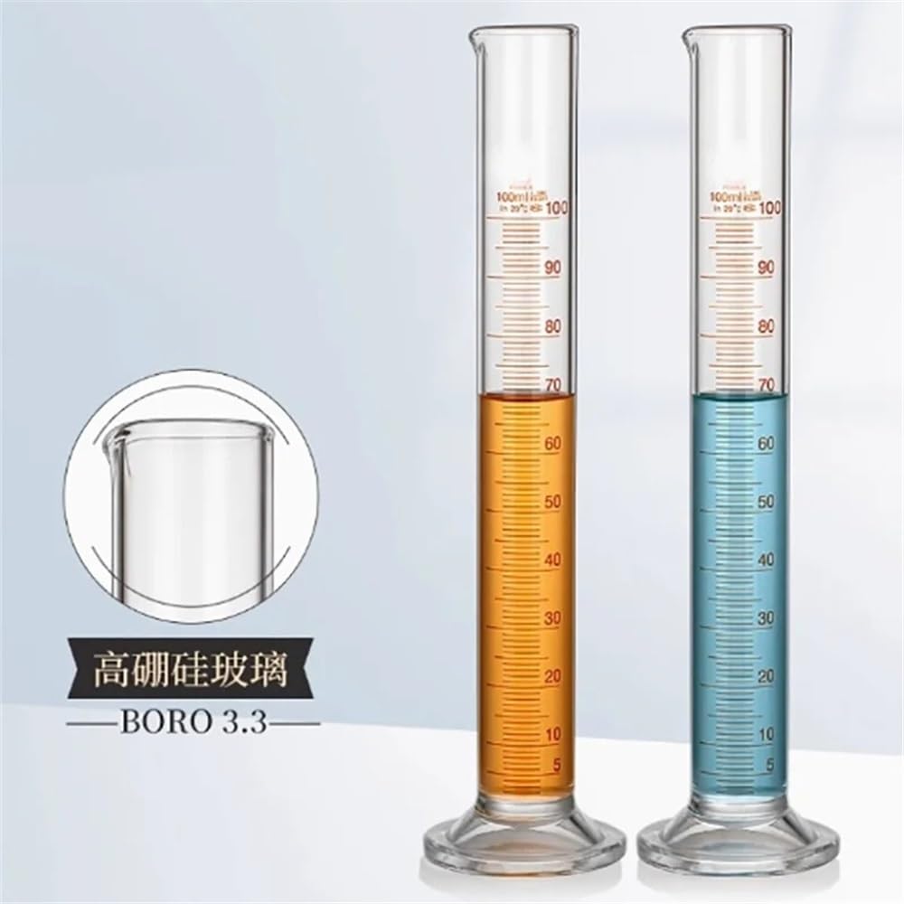 Cristalería de Laboratorio Probeta graduada de vidrio de 100 ml for petróleo, cilindro de medición con cilindro graduado