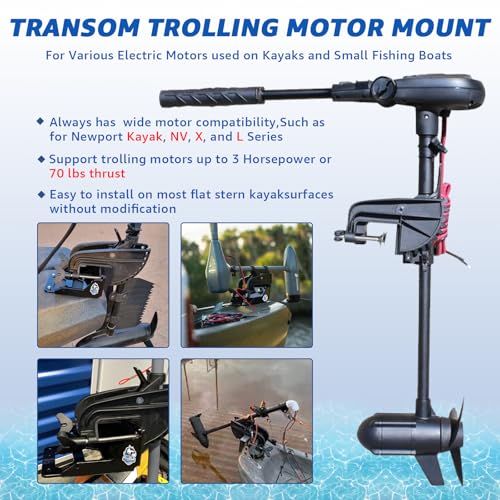 HKTE Kayak Motor Mount, Versatile Solution for Freshwater and Saltwater Adventures