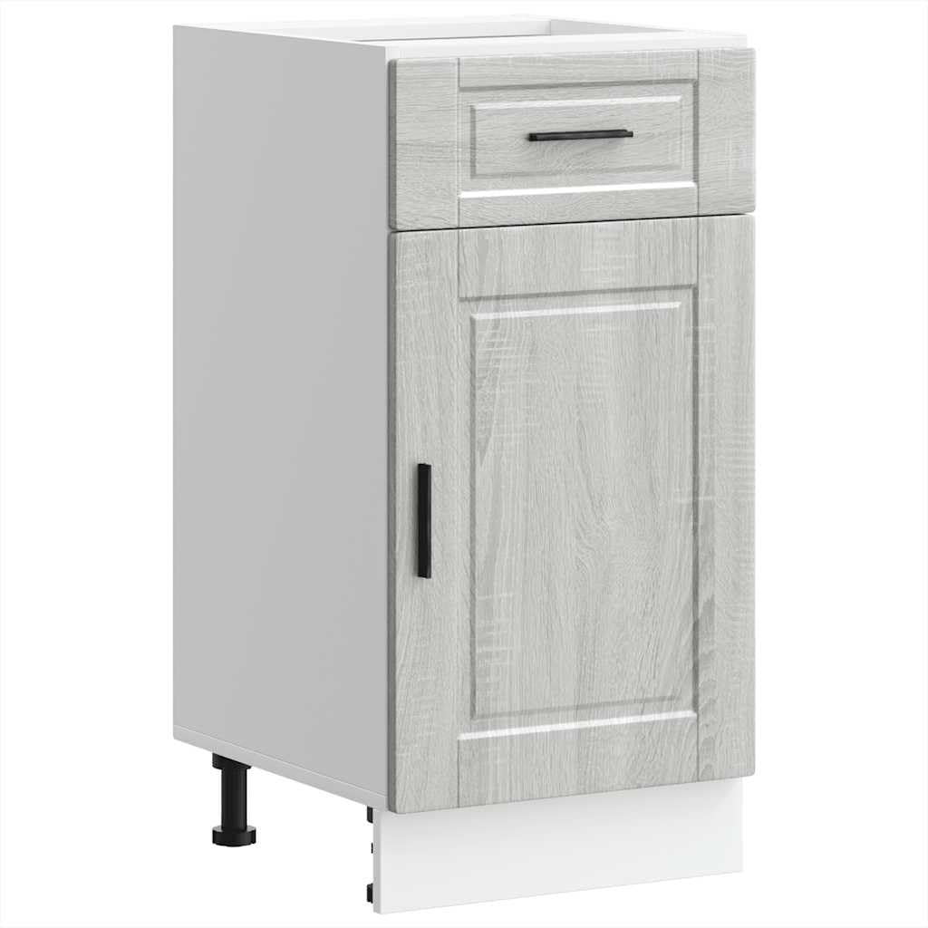 vidaXL Kitchen Base Cabinet Porto Grey Sonoma Engineered Wood