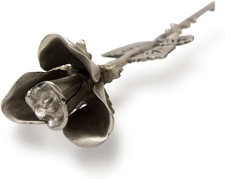Rose Stem Bronze Keepsake Urns - Extra Small Holds 1 Cubic Inch of Ashes - Pewter Silver Memorials Keepsake