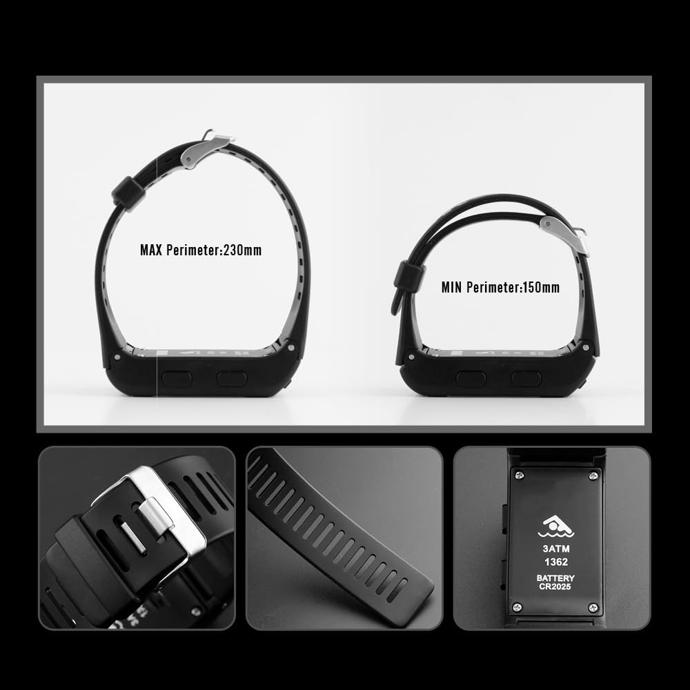 Reloj de pulsera para hombre, digital, deportivo, rectangular, impermeable, pantalla LED, esfera grande, militar, luminoso, cronómetro, alarma, militar, reloj de exterior