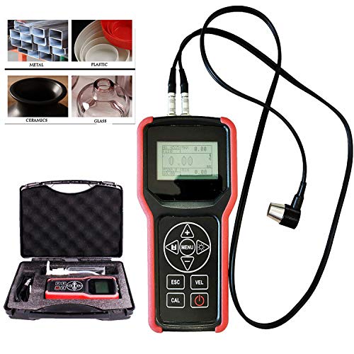 Calibrador ultrasónico digital con rango de medición 0.75-400 mm, calibración de punto cero, disco USB, para metal acero aluminio cobre plástico miniatura 1