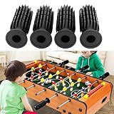 Mirrwin, lot de 8 poignées de baby-foot en plastique noir photo 4