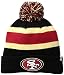 NFL San Francisco 49ers 47 Breakaway Cuff Knit Beanie, One Size, Black