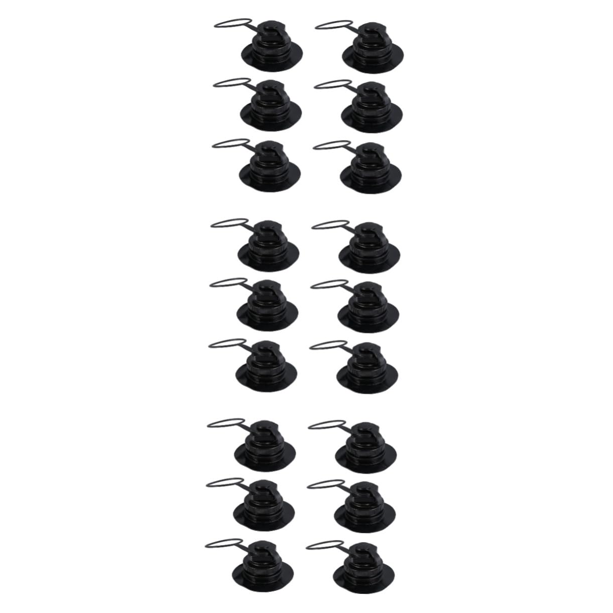 YARNOW Ugello del Gas di Boston Adattatori Adattatore Valvola Gonfiabile Trainabile Pompa Portatile Kayak Gonfiabile Gommone Auto Palloncino Kayak Gonfiabili Kit Barca Torrente Black PVC