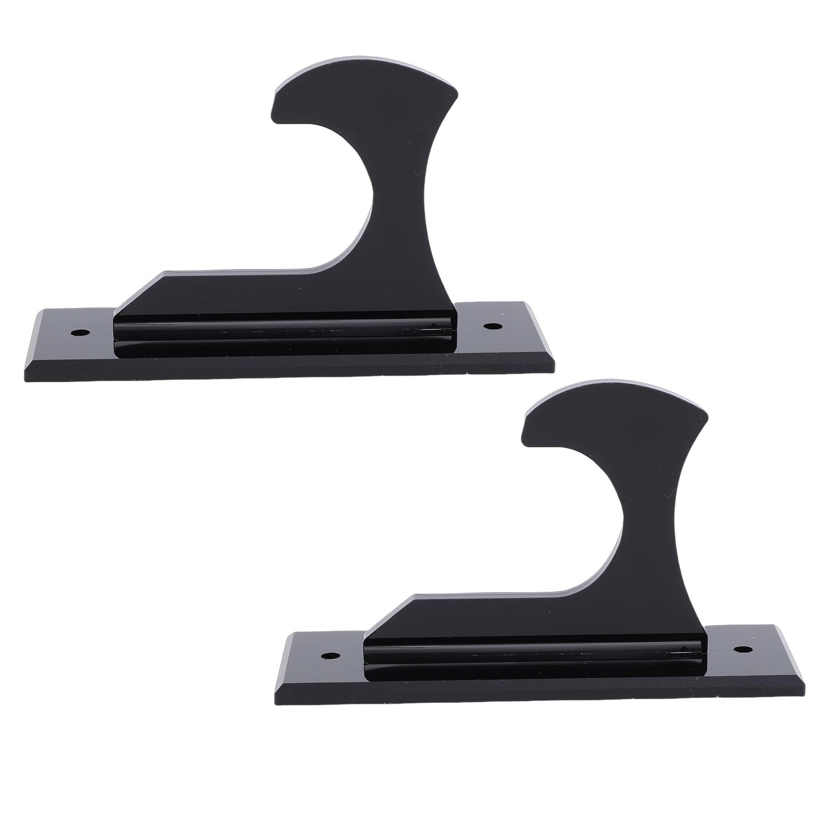 Keenso Uchwyt ścienny na Miecz, Akrylowy Uchwyt do Eksponowania Ostrzy Szabli i Tanto 12x4x6,5 Cm dla Kolekcjonerów Cosplay w Salonie lub Biurze (BLACK)