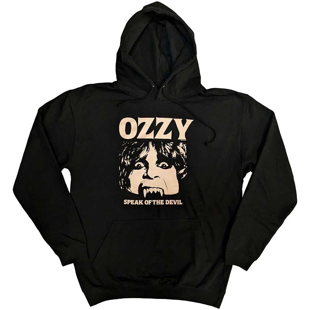 Rock Off officially licensed products Ozzy Osbourne Speak Of The Devil Pullover Hoodie XL Black