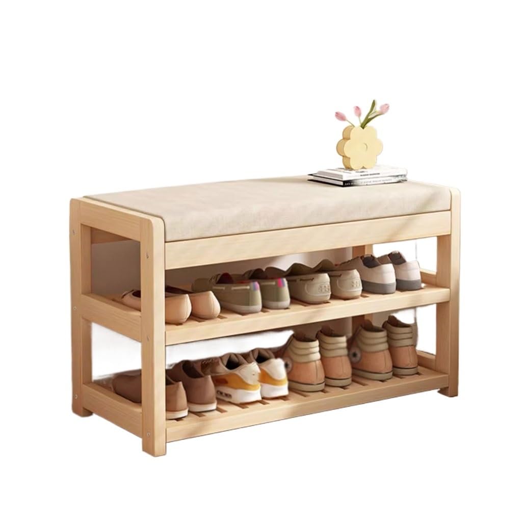 Aioneer Footstool For Front Door Entrance Solid Wood Shoe Changing Stool Entrance Household Shoe Cabinet Bench Entrance Shoe Bench Entrance Shoe Rack Outdoor Bench Shoe Bench