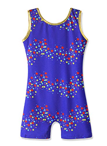 HOZIY Girls Gymnastics Leotards for Kids Tumbling Outfits Biketard Sparkle Adorable Pattern