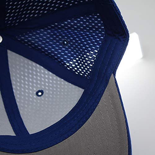 Plain Pro Cool Mesh Low Profile Structured Adjustable Baseball Cap (Royal) #TOP4