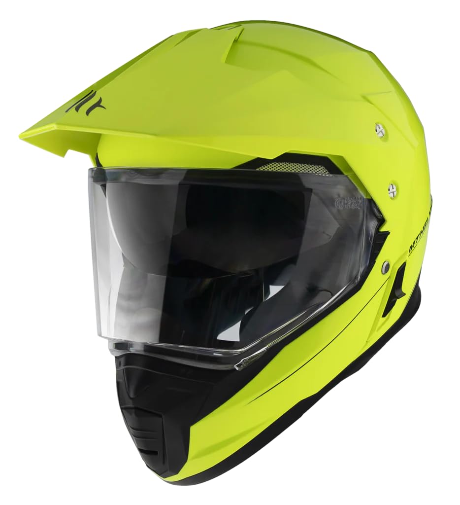 Casco Trail Moto MT Helmets SYNCRONY Amarillo Fluor HOMOLOGACION 22.05 Talla S
