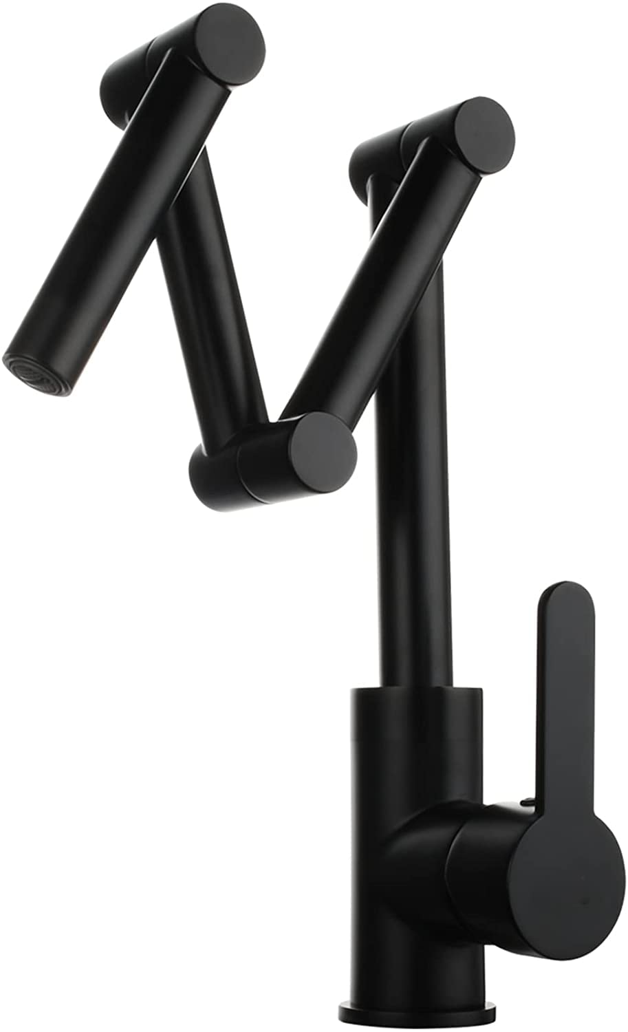 Robinet de cuisine en laiton extensible avec bras pivotant à trois articulations